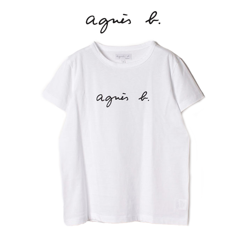 agnes b Tシャツ アニエスベー 半袖Tシャツ レディース ホワイト