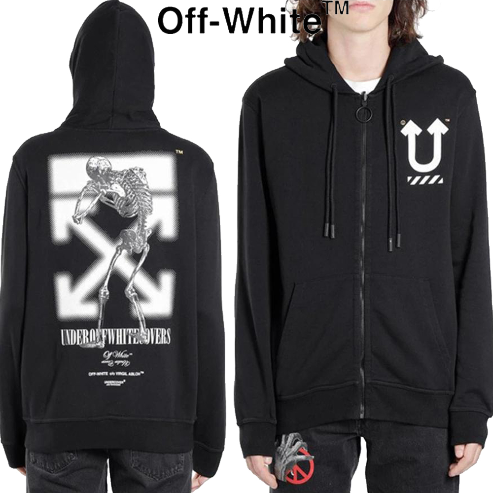 Offwhite × Undercover Rvrs zip hoodie Mメンズ