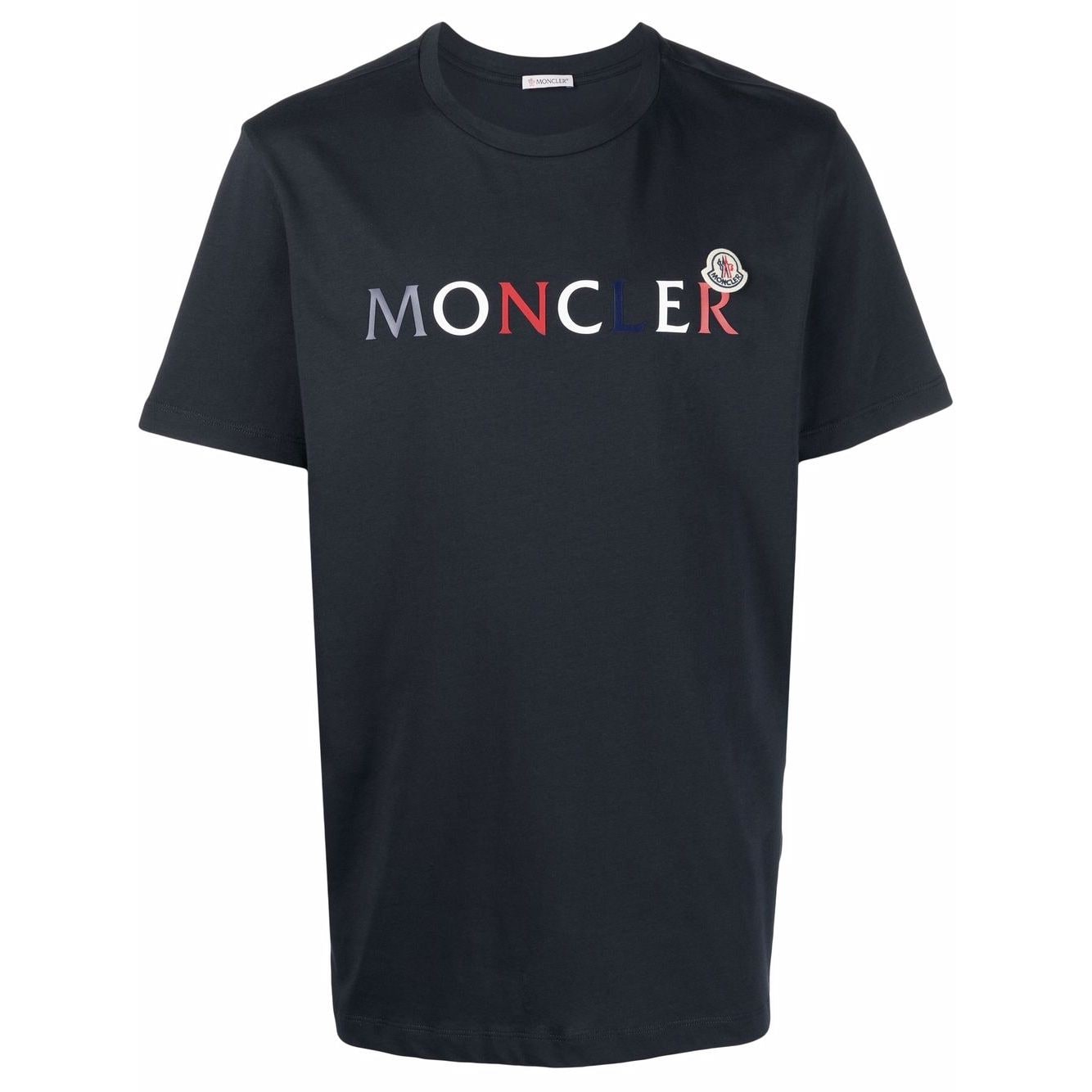 16000円は無理ですか【ほぼ新品】MONCLER 半袖Tシャツ ネイビー
