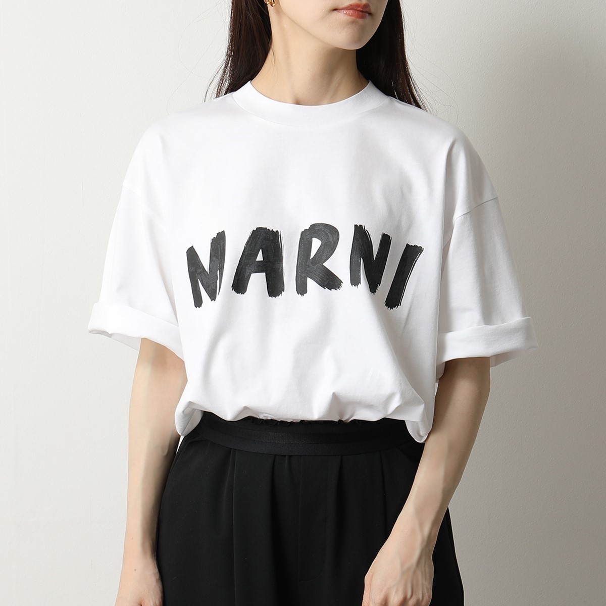 ホワイト×ブラック♡サイズ【新品未使用】MARNI マルニ Tシャツ
