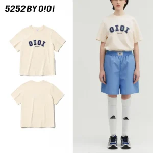 5252 BY O!Oi OiOi BLACKPINK ROSE着用 SIGNATURE T-SHIRTS シグネチャーTシャツ CREAM ..