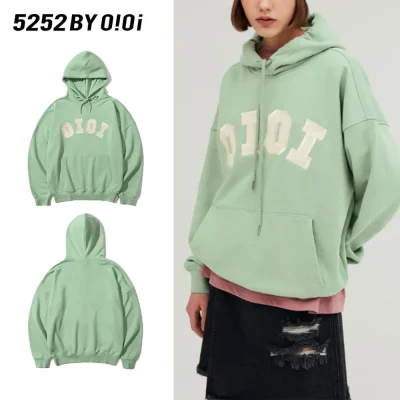 5252 BY O!Oi OiOi パーカー SIGNATURE HOODIE シグネチャーパーカー 23秋 男女兼用 Light GREEN (1)