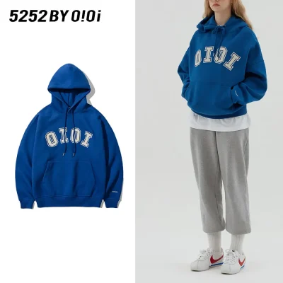 5252 BY O!Oi OiOi パーカー SIGNATURE HOODIE シグネチャーパーカー 23秋 男女兼用 ブルー