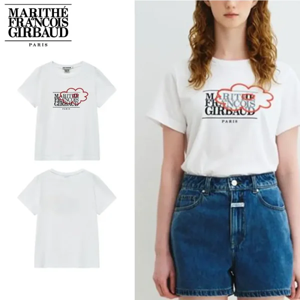 Marithe + Francois Girbaud マリテフランソワジルボー Tシャツ MARITHE DAISY X MARITHE W FLOWER TEE 24SS春夏 レディース ホワイト (7)