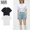 Marithe + Francois Girbaud マリテフランソワジルボー Tシャツ SMALL CLASSIC LOGO TEE 24 SS春夏 男女兼用 ブラック ホワイト (2)