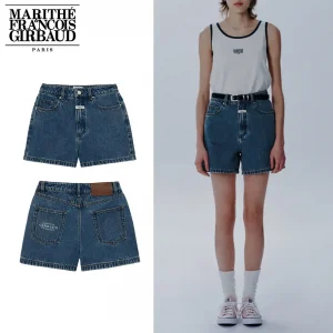 Marithe + Francois Girbaud マリテフランソワジルボー デニムショーツ W DENIM SHORTS  レディース Blue (1)