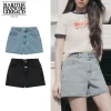 Marithe + Francois Girbaud マリテフランソワジルボー デニムショーツ W DENIM SHORTS  レディース Light blue Black (1)