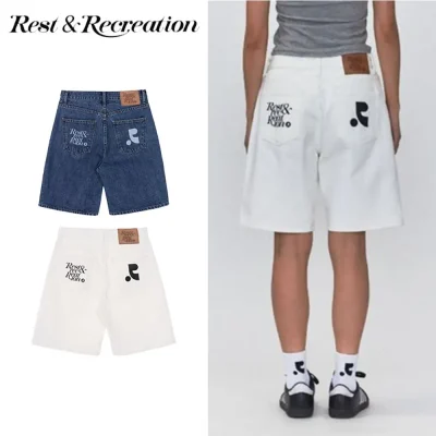 Rest & Recreation レストアンドレクリエーション RR DENIM SHORTS 4BKS295 ハーフ 2024 SS春夏 レディース ホワイト ブルー ..