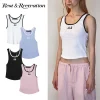 Rest & Recreation レストアンドレクリエーション RR LOGO SHORT TANK TOP タンクトップ レディース ブラック ホワイト ピンク ブルー ..