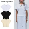 Rest & Recreation レストアンドレクリエーション RR VOLUME SHOULDER T-SHIRT 24SS春夏 レディース ブラック ホワイト イエロー ..