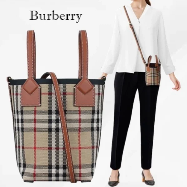 バーバリー BURBERRY ミニロンドン トートバッグ (1)