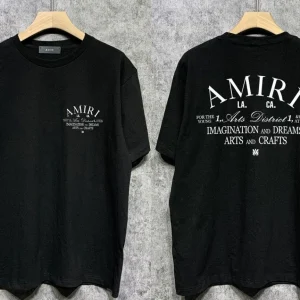 AMIRI アミリ Tシャツ 2024 春夏秋 メンズ ブラック ホワイト 01