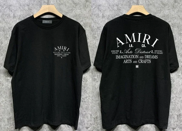 AMIRI アミリ Tシャツ 2024 春夏秋 メンズ ブラック ホワイト 01