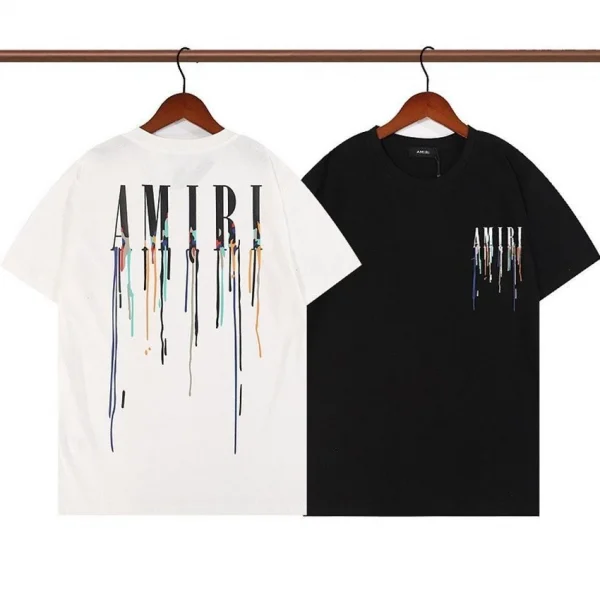 AMIRI アミリ Tシャツ 2024秋 男女兼用 ブラック ホワイト 01