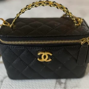 CHANEL シャネル バニティ 3804 ハンドバッグ レディース ブラック01