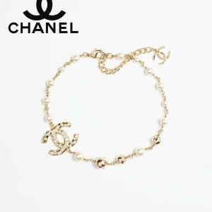 CHANEL シャネル パール ネックレス ペンダント レディース ゴールド ABE132 (1)