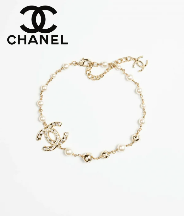 CHANEL シャネル パール ネックレス ペンダント レディース ゴールド ABE132 (1)