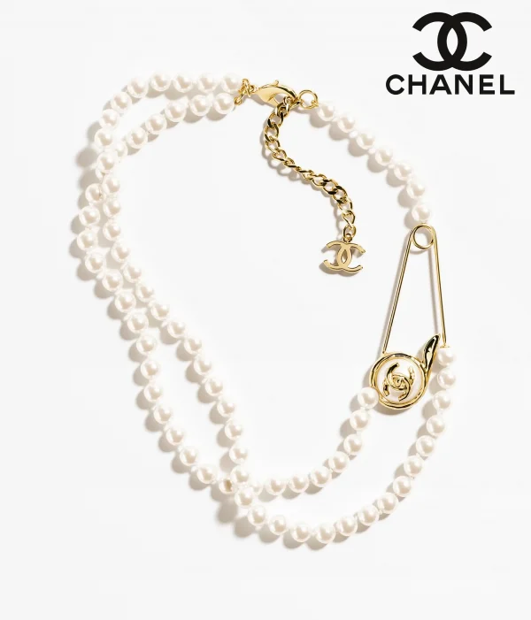 CHANEL シャネル パール ネックレス ペンダント レディース ホワイト ABD705 (1)