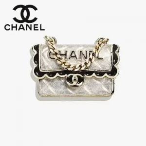 CHANEL シャネル マトラッセバッグ モチーフ ブローチ ネックレス レディース ゴールド 24B MINI CF (4)