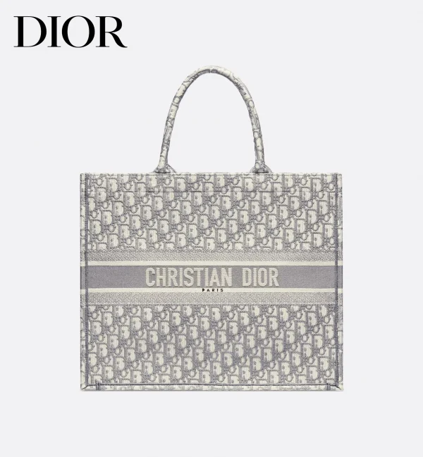 Dior ディオール Book Tote ディオール ブックトート レディース トートバッグ ライトグレー M1296ZRIW_M20I 01