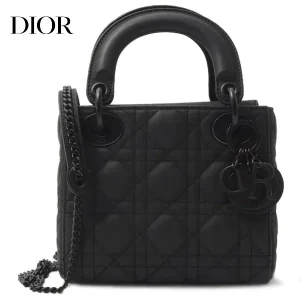 Dior ディオール Lady Dior レディ ディオール バッグ レディース ブラック M0505SLOI_M989 001