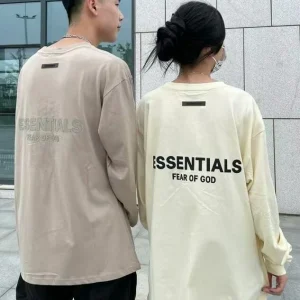 FOG ESSENTIALS エフオージーエッセンシャルズ Tシャツ メンズ ベージュ ブラウン グレー ブラック 01