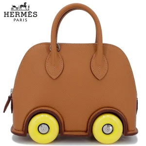 Hermes エルメス mini bolide on wheels ミニ ボリード オン ホイールズ ハンドバッグ ゴールド×ジョーヌシトロン 01