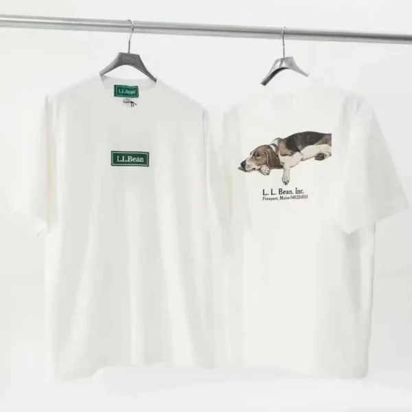 L.L.Bean×BEAMS エルエルビーン Tシャツ メンズ ホワイト グレー 01