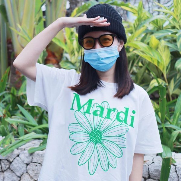 Mardi Mercredi マルディメクルディ Tシャツ 半袖 レディース ホワイト (1)