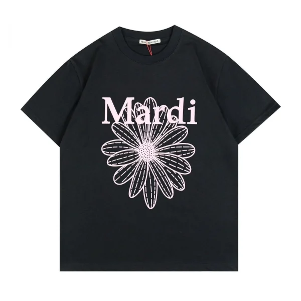 Mardi Mercredi マルディメクルディ デイジーダックスフントプリントルーズTシャツ#08 レディース ブラック