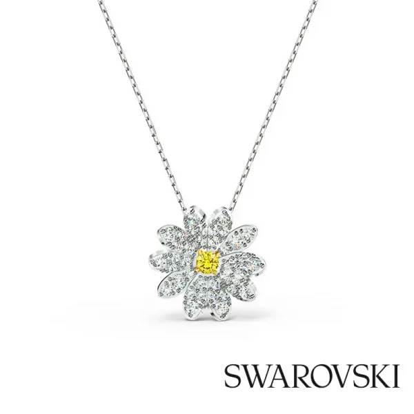 Swarovski スワロフスキー Eternal Flower エターナルフラワー ネックレス レディース ローズゴールド ホワイト 5512662 5540973 (1)